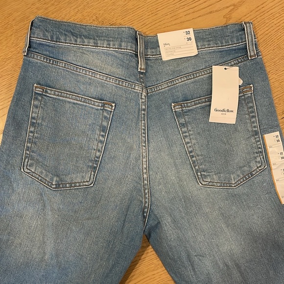 Goodfellow men's slim fit jeans light blue denim 32x30 NWT - Picture 2 of 4